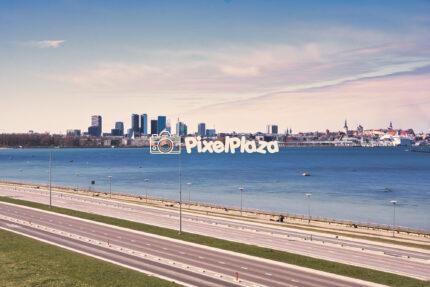 Panoramic View of Tallinn Skyline Across the Bay